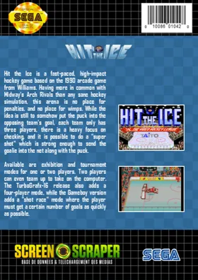 Hit the Ice - VHL - The Official Video Hockey League (USA) box cover back